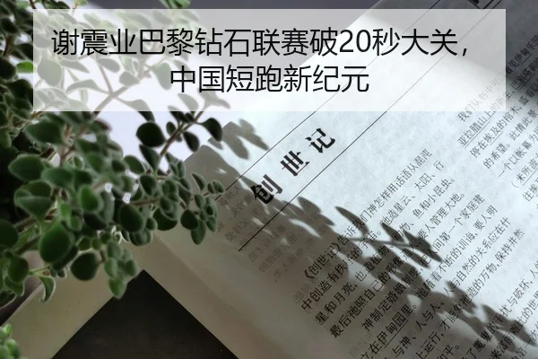 谢震业巴黎钻石联赛破20秒大关，中国短跑新纪元